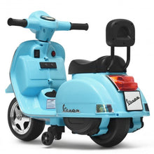 Load image into Gallery viewer, 6V Kids Ride On Vespa Scooter Motorcycle for Toddler-Light Blue
