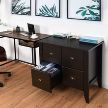 Load image into Gallery viewer, Multi-function Retro Lateral File Storage Cabinet with 2 Drawers
