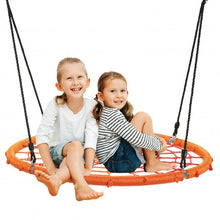 Load image into Gallery viewer, 40'' Spider Web Tree Swing Kids Outdoor Play Set with Adjustable Ropes-Orange
