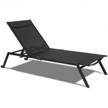 Load image into Gallery viewer, Outdoor Patio Height Adjustable Sling Armless Lounge Chaise
