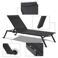 Load image into Gallery viewer, Outdoor Patio Height Adjustable Sling Armless Lounge Chaise

