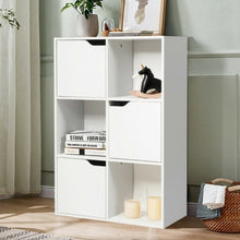 Load image into Gallery viewer, 6 Cube Wood Storage Shelves Organization
