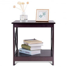 Load image into Gallery viewer, X-Design Display Accent Sofa Side Nightstand Table-Brown
