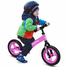 Load image into Gallery viewer, 12&quot; Kids No-Pedal Balance Bike with Adjustable Seat-Pink
