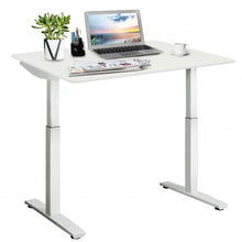 Load image into Gallery viewer, 55&quot; One-Piece Universal Tabletop for Standard and Sit to Stand Desk Frame-White
