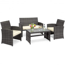 Load image into Gallery viewer, 4 Pcs Goplus Outdoor Garden Sofa Furniture Set
