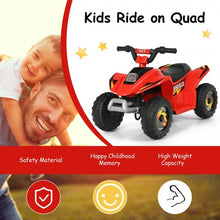 Load image into Gallery viewer, 6V Kids Electric ATV 4 Wheels Ride-On Toy -Red
