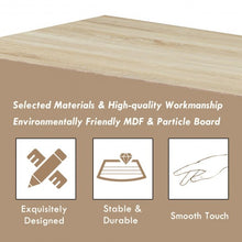 Load image into Gallery viewer, Coffee Table Sofa Side Table with Storage Shelves -Natural
