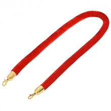 Load image into Gallery viewer, Red Crowd Control Rope with Velvet Rope
