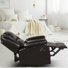 Load image into Gallery viewer, Recliner Chair Lounger Single Sofa for Home Theater Seating with Footrest Armrest-Brown
