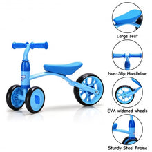 Load image into Gallery viewer, 3 Wheels Kids Riding Toy Balance Walker Bike-Blue
