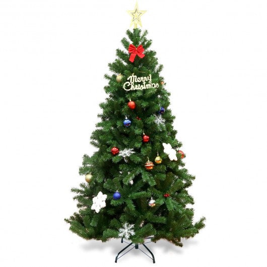 Encryption Premium PVC Artificial Christmas Tree with Metal Stand-6'