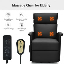 Load image into Gallery viewer, Electric Power Lift Recliner Chair with Remote Control-Black
