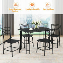 Load image into Gallery viewer, 5 pcs Wood Rectangular Dining Table Set

