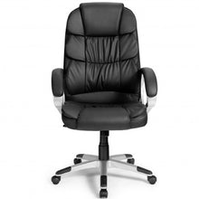 Load image into Gallery viewer, Ergonomic Office High Back Leather Adjustable Chair -Black
