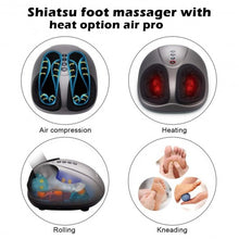 Load image into Gallery viewer, Heat Air Compression Foot Massager Kneading Shiatsu Therapy Plantar Massage
