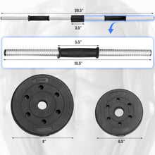 Load image into Gallery viewer, 66 LBS 16 Adjustable Plates Fitness Dumbbell

