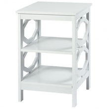Load image into Gallery viewer, 3-tier Nightstand Sofa Side End Accent Table-White
