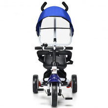 Load image into Gallery viewer, 4-in-1 Kids Baby Stroller Tricycle Detachable Learning Toy Bike-Blue
