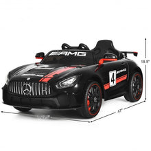 Load image into Gallery viewer, 12V Mercedes Benz AMG Licensed Kids Ride On Car-Black
