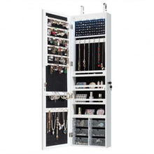 Load image into Gallery viewer, 5 LEDs Jewelry Armoire Wall Mounted / Door Hanging Mirror-White
