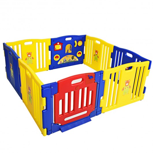 Baby Playpen Kids 8 Panel Safety Play Center Yard