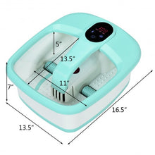 Load image into Gallery viewer, Portable Electric Automatic Roller Foot Bath Massager-Green

