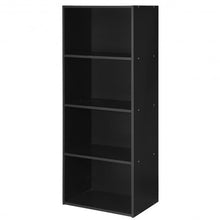 Load image into Gallery viewer, 4 Tier Open Shelf  Storage Display Cabinet-Black
