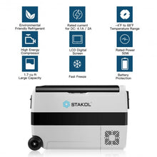Load image into Gallery viewer, 53 Quarts Portable Electric Car Cooler Refrigerator
