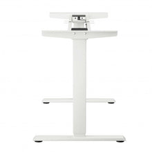 Load image into Gallery viewer, Electric Adjustable Standing up Desk Frame Dual Motor with Controller-White
