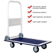 Load image into Gallery viewer, 330 lbs Platform Cart Dolly Foldable Warehouse Push Hand Truck
