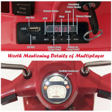 Load image into Gallery viewer, 6V Kids Ride on Vespa Scooter Motorcycle with Headlight-Red
