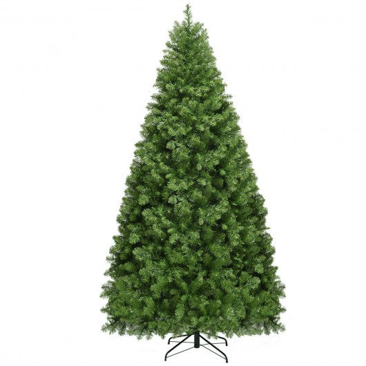 Pre-Lit Artificial PVC Christmas Tree with LED Lights & Stand-8'