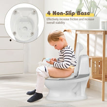 Load image into Gallery viewer, Kids Realistic Flushing Sound Lighting Potty Training Transition Toilet -Gray

