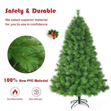 Load image into Gallery viewer, 7 ft Hinged Artificial Christmas Tree Holiday Decoration with Stand
