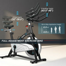 Load image into Gallery viewer, 30Lbs Magnetic Fixed Indoor Training Bicycle with Monitor for Gym and House
