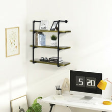 Load image into Gallery viewer, Rustic Pipe Shelving Vintage Industrial Pipe Wall Shelf-B
