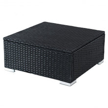 Load image into Gallery viewer, 5 pcs Patio Furniture Rattan Wicker Table Shelf Garden Sofa with Cushion
