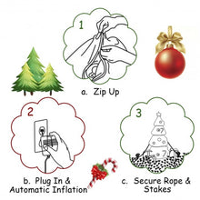 Load image into Gallery viewer, Giant Inflatable Christmas Tree with 3 Gift Wrapped Boxes
