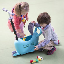 Load image into Gallery viewer, 3 in 1 Storage Kids Kick Wheel Scooter w/ Adjust Handle Bar-Blue
