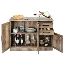 Load image into Gallery viewer, Buffet Storage Cabinet  Kitchen Sideboard with 2 Drawers-Natural
