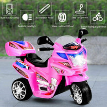 Load image into Gallery viewer, 3 Wheel Kids Ride On Motorcycle 6V Battery Powered Electric Toy Bicyle New-pink
