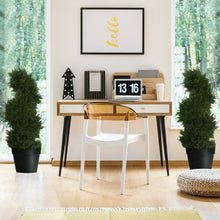 Load image into Gallery viewer, 2 pcs 25&quot; In/outdoor Decoration Artificial Cedar Spiral Tree
