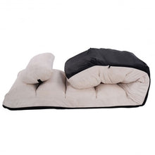 Load image into Gallery viewer, Folding Lazy Sofa Chair Stylish Sofa Couch Beds Lounge Chair W/Pillow-White
