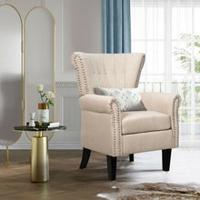 Load image into Gallery viewer, Modern Accent Tufted Upholstered Single Sofa-Beige
