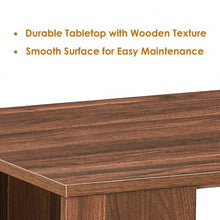 Load image into Gallery viewer, Coffee Table Sofa Side Table with Storage Shelves -Walnut
