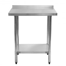 Load image into Gallery viewer, 24&quot; x 30&quot; Stainless Steel Food Prep Table with Backsplash
