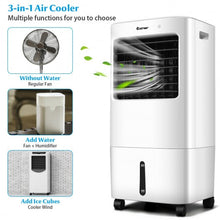 Load image into Gallery viewer, Evaporative Portable Air Cooler Fan w/ Remote Control-White

