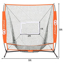 Load image into Gallery viewer, 5&#39; � 5&#39; Practice Hitting Baseball Net

