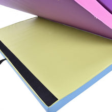 Load image into Gallery viewer, 4&#39; x 8&#39; x 2&quot; Multi-Colors Folding PU Panel Gymnastics Mat

